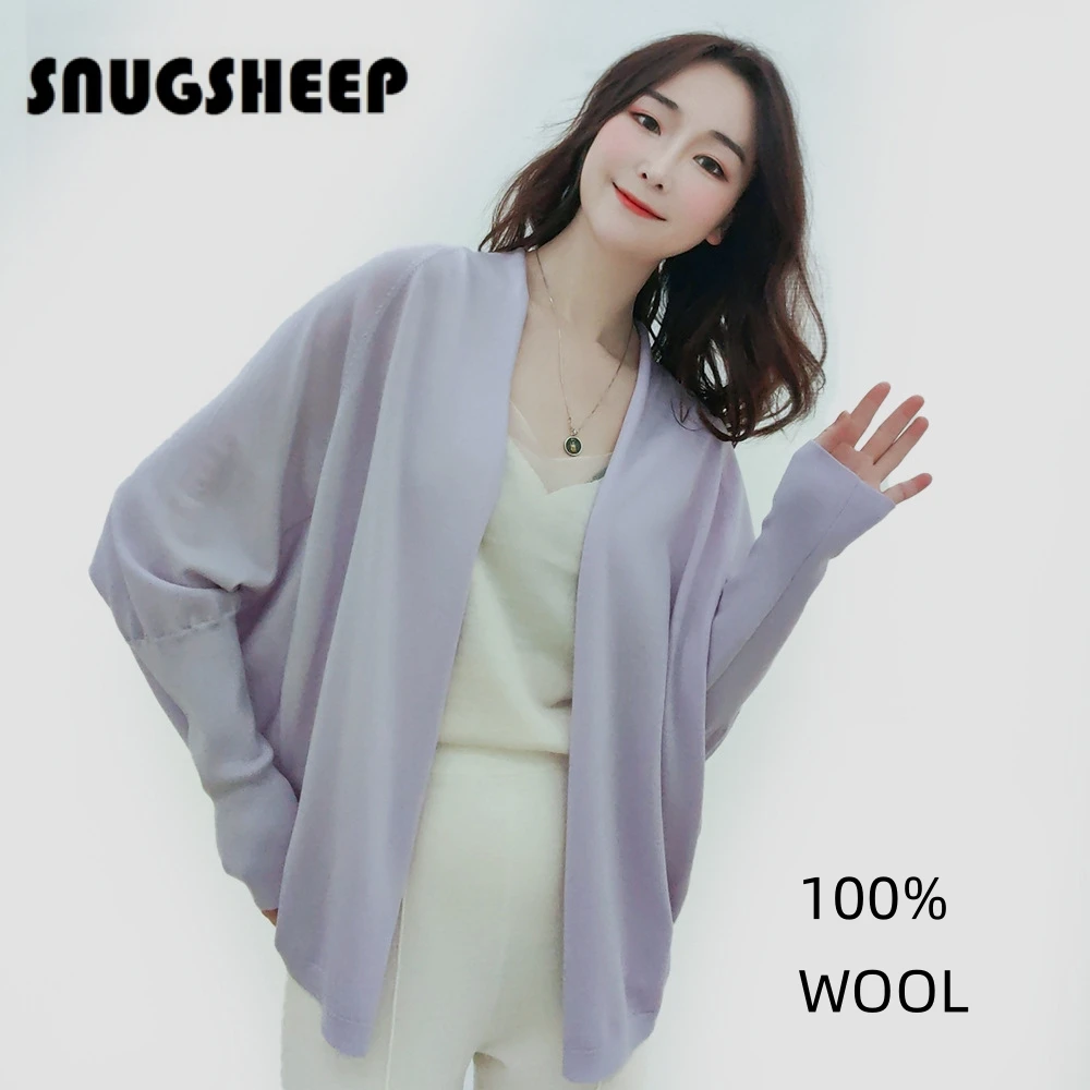 long sleeve wool cardigan fashion women spring knit sweater purple coat style fall woman clothing vintage knitted jacket korean