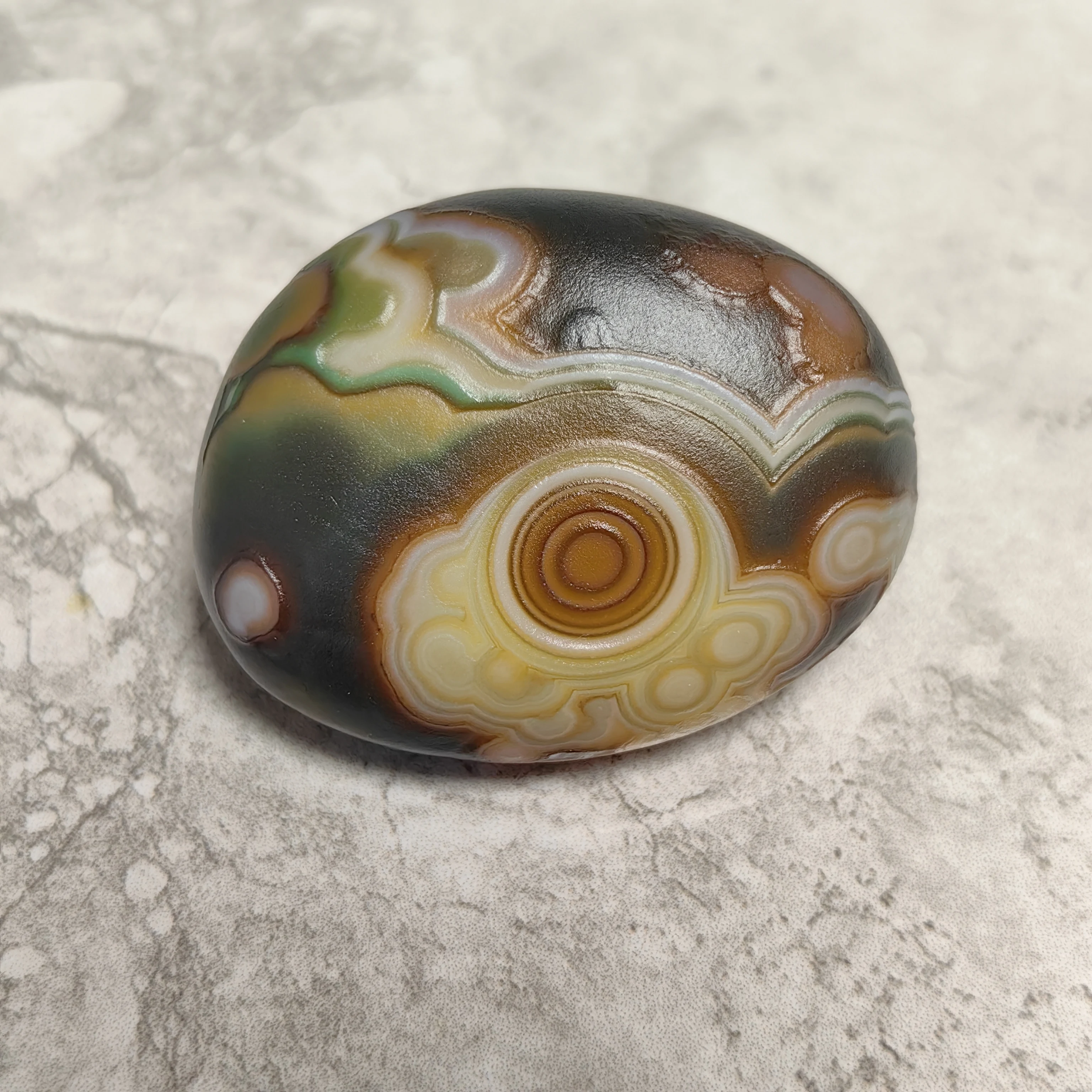 

Чистый натуральный божественный агат для глаз Гоби, грубый камень, пальмовые камни, минеральный образец удачи, амулет для снятия стресса, украшение для дома