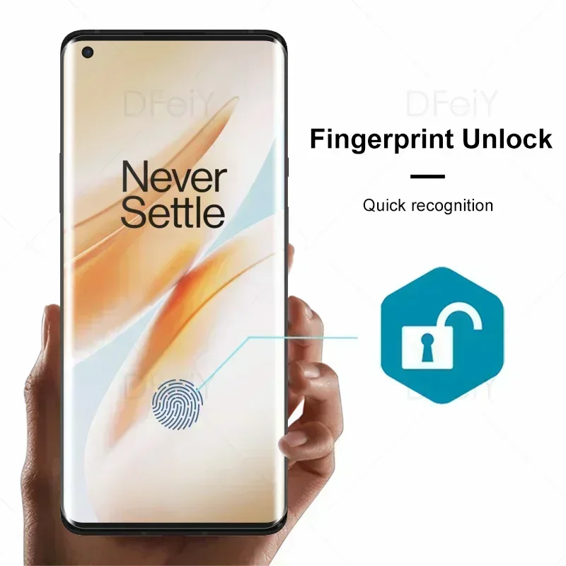 Cristal UV para OnePlus 8 Pro, Protector de pantalla UV de cobertura completa, película de vidrio templado para OnePlus 8 7 Pro
