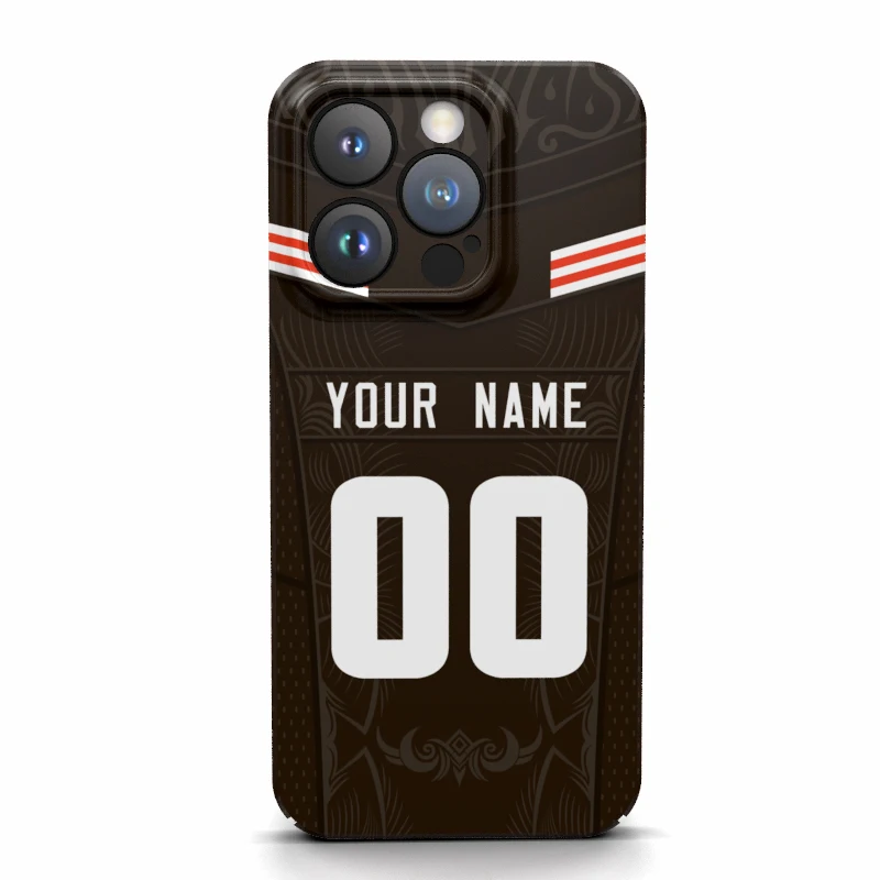 Cleveland Custom Cover Case 3d Print Name Number Jersey Game Football For Iphone 16 15 14 Pro Max 13 12 11 Mini X Xs Xr 7 8 Plus