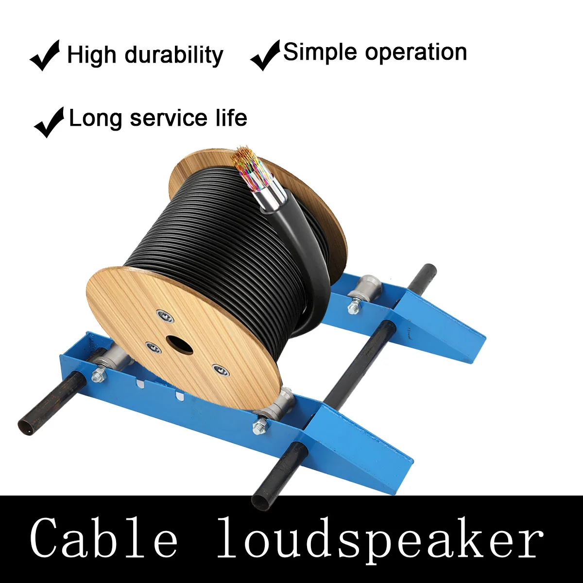 

Стойка-держатель для кабельных катушек, 4400 фунтов, сверхмощная, коммерческого и промышленного класса, стальной диспенсер для проволоки, размотчик для кабельных катушек