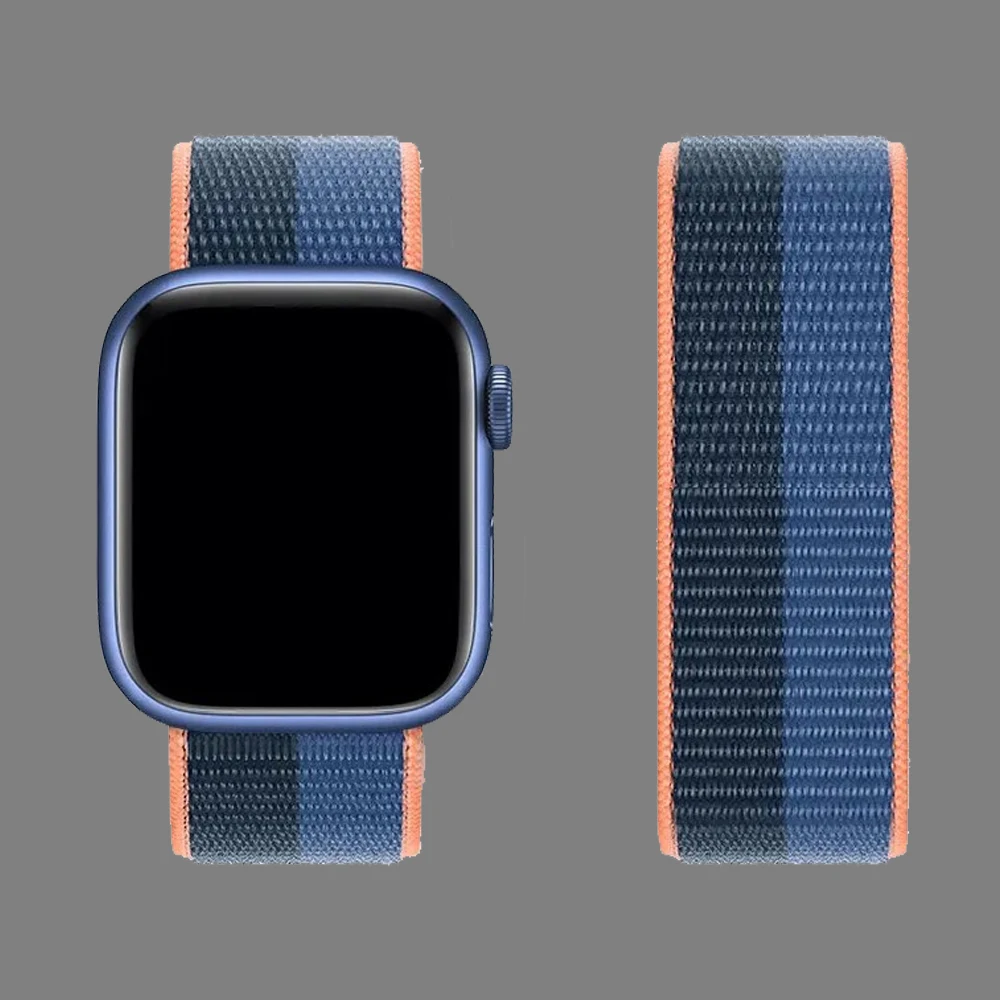 Strap For Apple Watch series 10 8 9 7 6 5 4 SE Ultra2 49mm 42mm 46mm 45mm 44mm 41mm 40mm Nylon sport Bracelet Correa iwatch Band