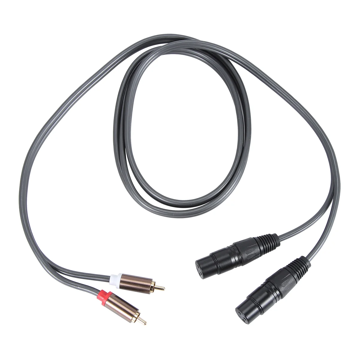 Dual Female Xlr to Rca Cable,Heavy Duty 2 Xlr Female to 2 Rca Male Patch Cable Hifi Stereo Audio Connection Cable WireABGI