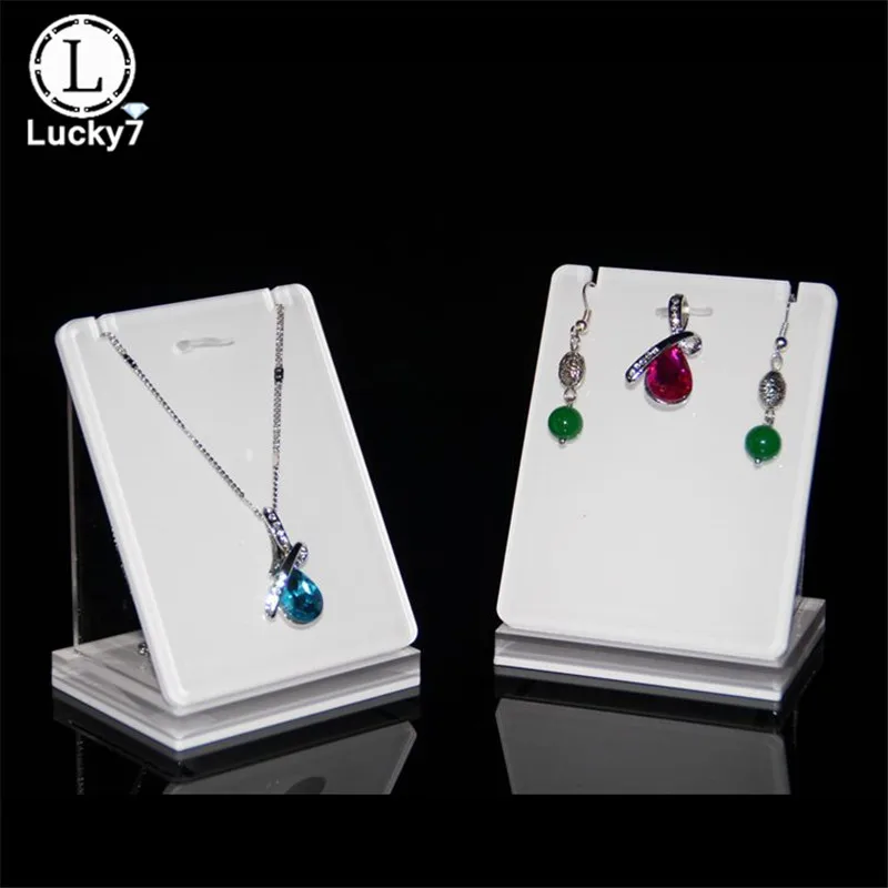 Acrylic Earrings Pendant Display Stand Plexiglass Necklace Pendant Seat Jewelry Counter Jewelry Display Props For Earrings