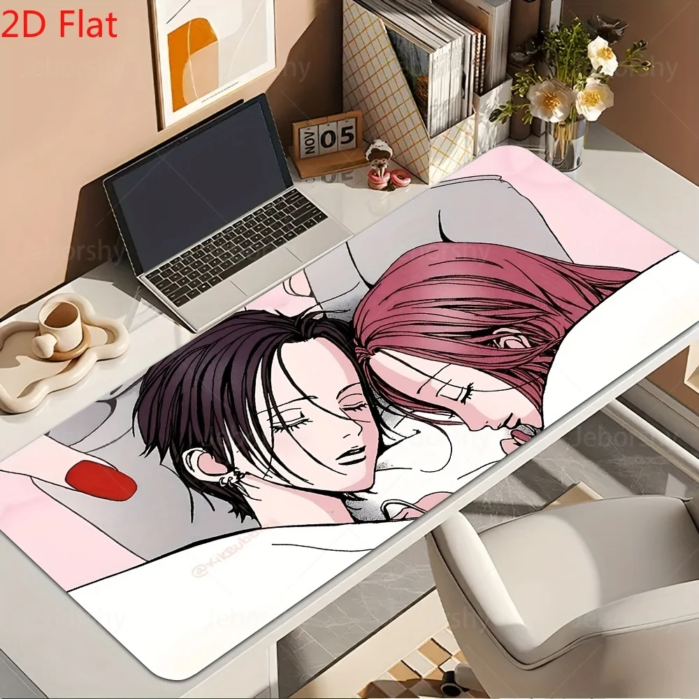 Romantic Anime Couple Desk Mat Large Extended Gaming Mouse Pad