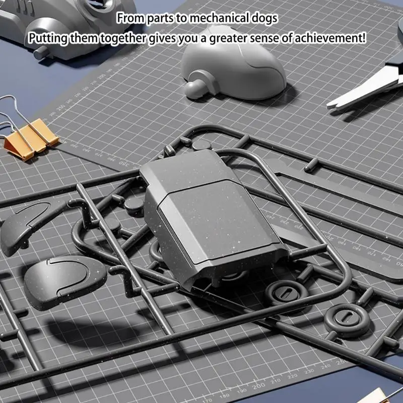 لعبة جذعية تعليمية يمكنك صنعها بنفسك مجموعة كلب آلي للتحكم عن بعد مع حركة لعبة الحيوانات الأليفة الإلكترونية للأطفال A2UB