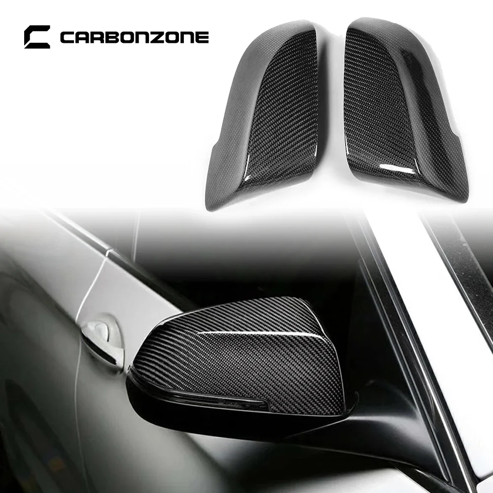 

Car Rearview Mirror Cover Side Wing Protect Frame Covers Carbon Fiber Trim Shell For BMW 5 Series F10 2013-2017 Car Accessories