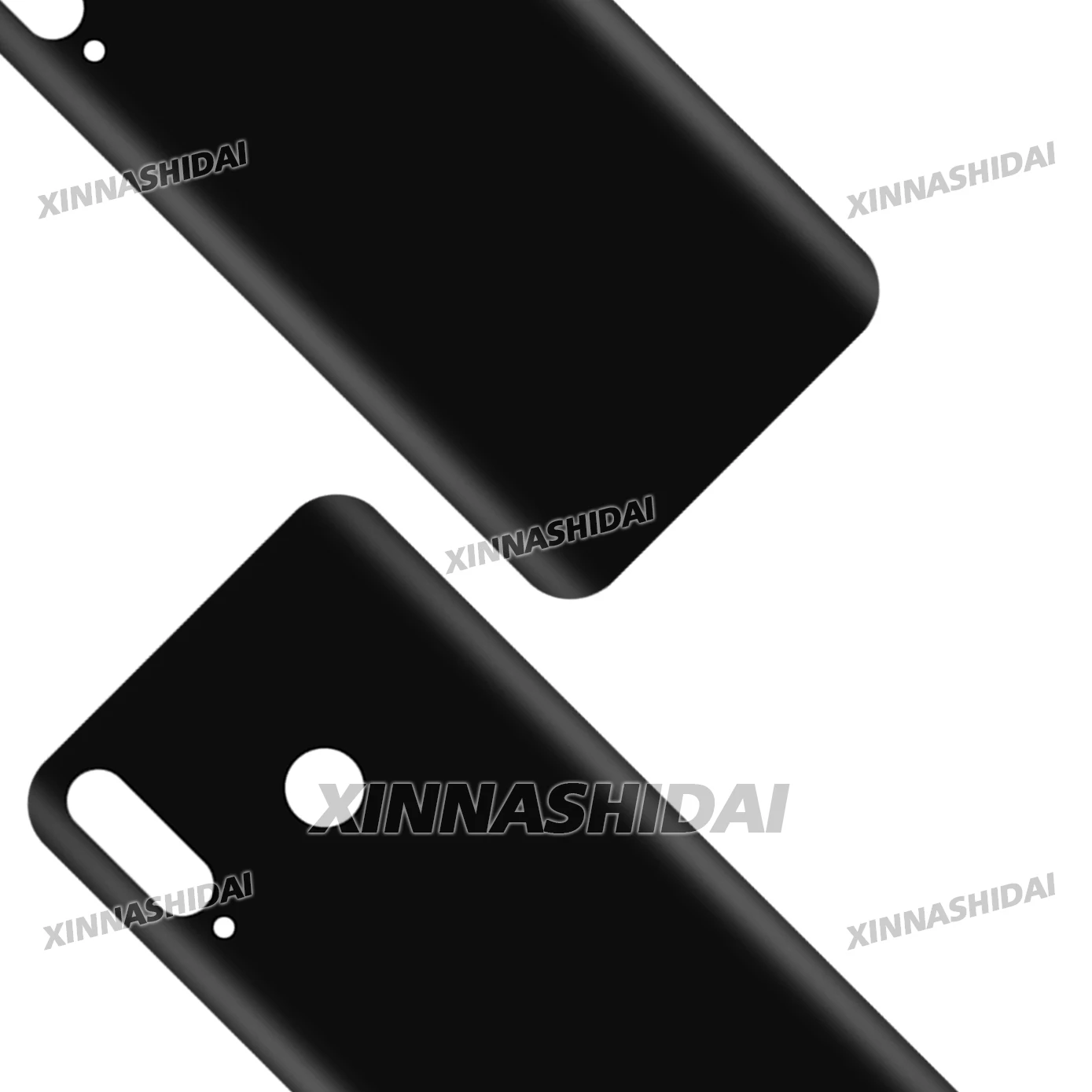 لهواوي P30 لايت 48MP غطاء الهاتف المحمول الباب الحقيقي استبدال البطارية الخلفية الإسكان مع عدسة الكاميرا