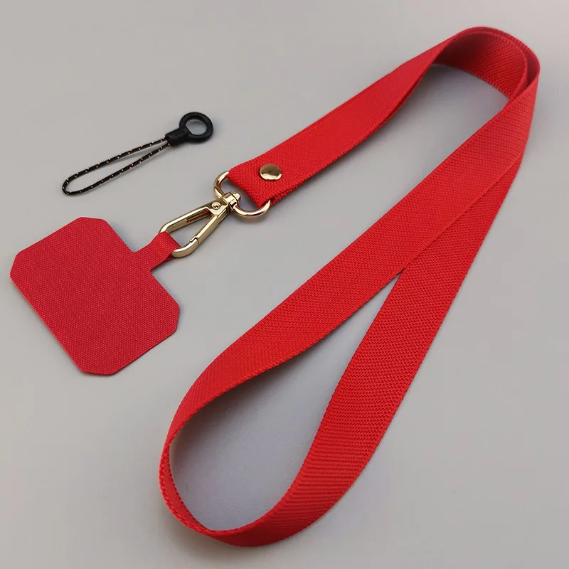 

Длинные однотонные прочные ремни для мобильного телефона, ремешок, широкополосная цепочка, подвеска на шею, веревка, простота, анти-потерянная веревка, кулон