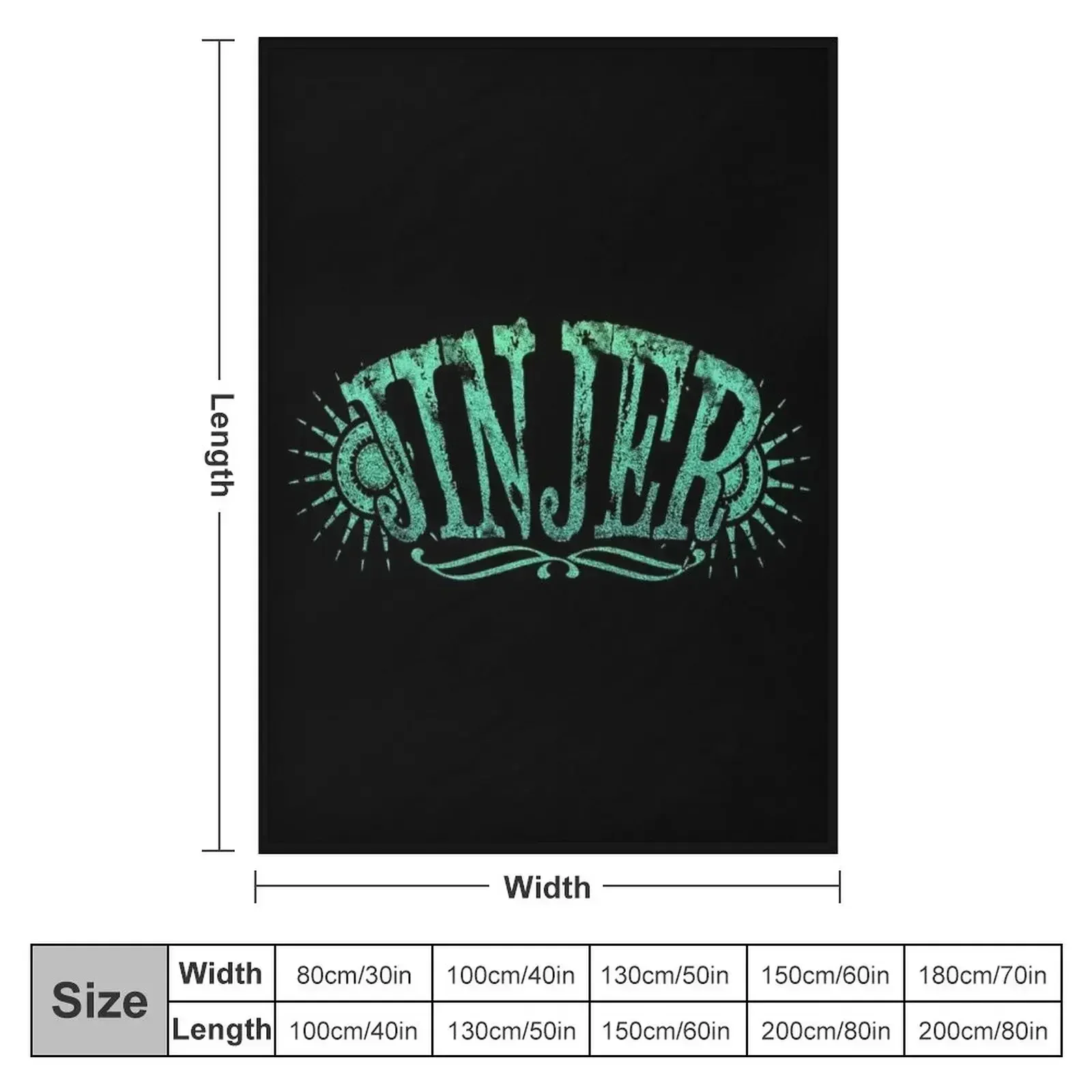 Jinjer band Logo Design Throw Blanket Comforter Soft Beds Flannel Summer Blankets