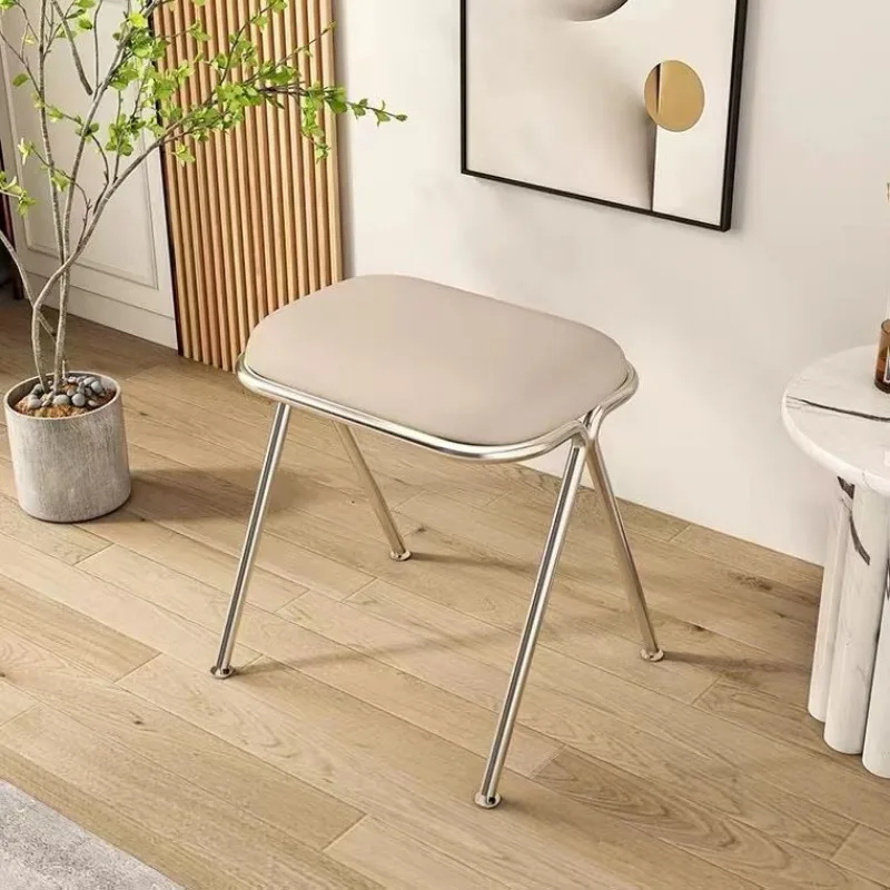 Makeup stool girls bedroom home dresser chair minimalist shoe changing low stool