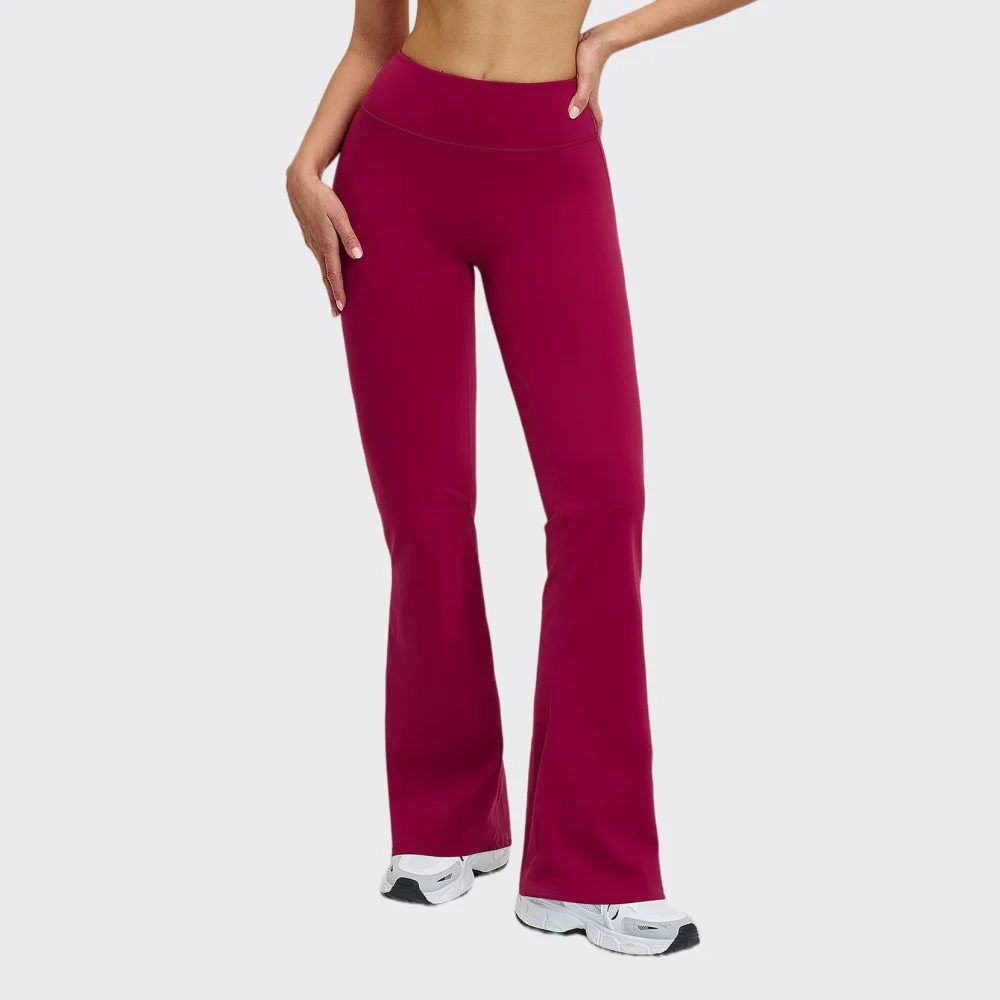 Sport Leggings Women High Waist Flared Pant Women Gym Yoga Pants Push Up Breathable Fitness Workout Bell Bottom Trousers Outdoor