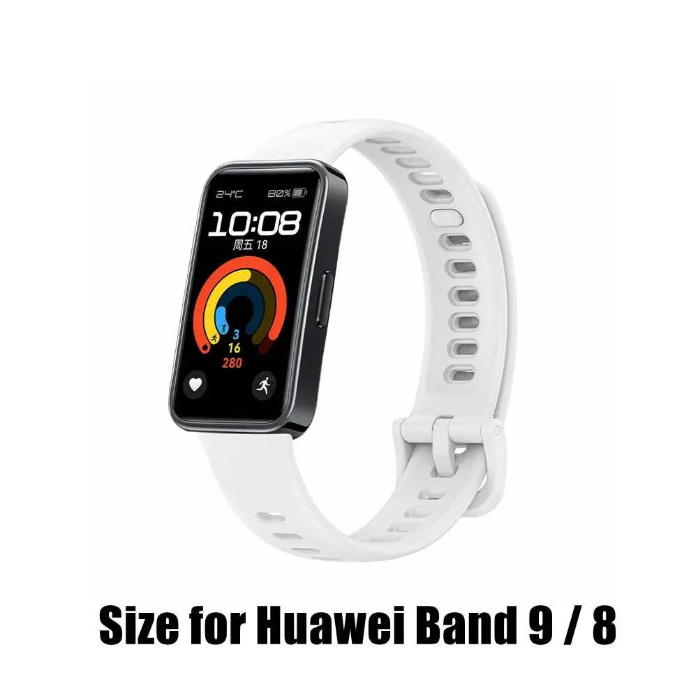 通気性のあるポータブルシリコンウォッチ,Huawei Band9および8用のスペアブレスレット