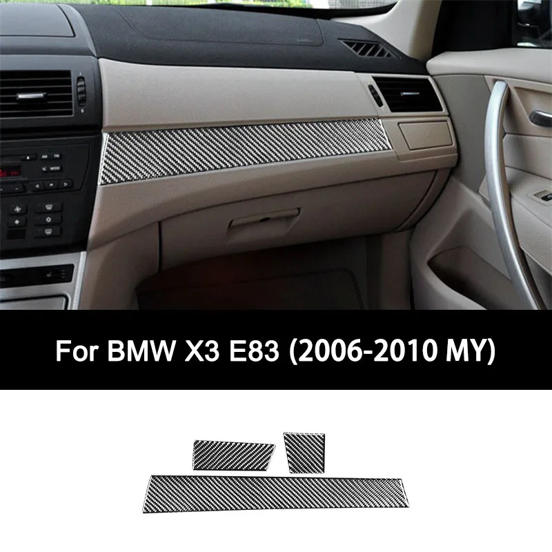 

For BMW X3 E83 (2006-2010), Premium Carbon Fiber Auto Co-pilot Instrument Panel Interior Stickers, Personalized Auto Accessories