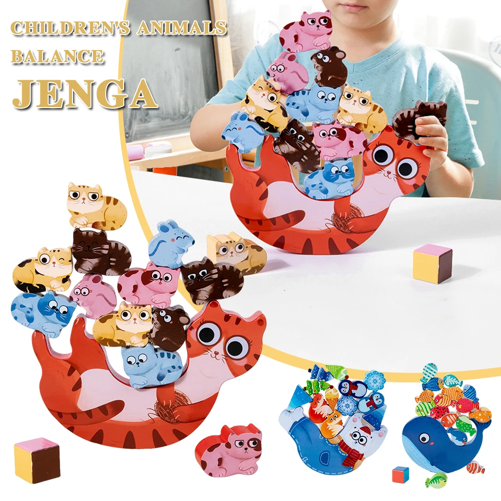 

Children's Animal Balance Blocks Toys Thinking Logic Exercise Toys Gift For Birthday Christmas