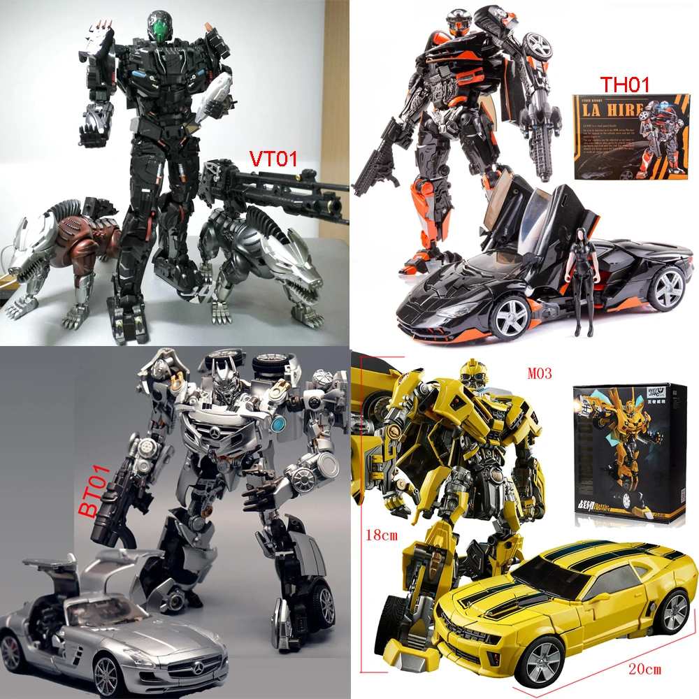 Juguetes de transformación VT01 Lockdown BT01 Soundwave M03 Bumblebe TH01 HotRod serie de coches figura de acción Robot deformación modelo de Anime