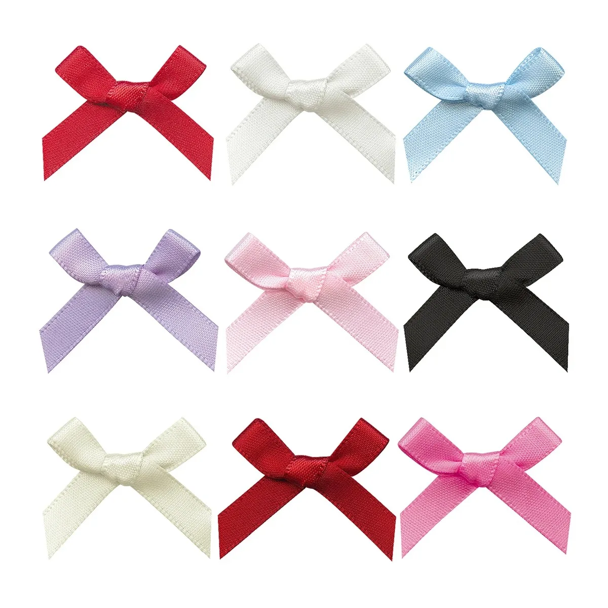 18 Stück süße, einfarbige Mini-Schleifen mit Haarspange für Damen, Mädchen, Ballett-Stil, geflochtene Haaraccessoires – Detail 5