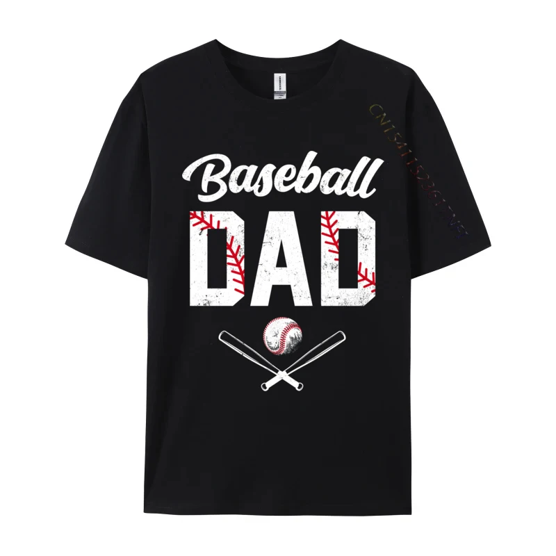 

Men T-Shirt Baseball Dad Happy T-shirts Design Party T Shirt Special Natural Cotton Tops Shirt Printed On