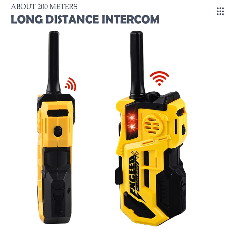 【BS】2 Pezzi Radio Bidirezionale per Bambini con Luci per Sport all'Aperto, Campeggio, Arrampicata, Walkie Talkie a Lungo Raggio
