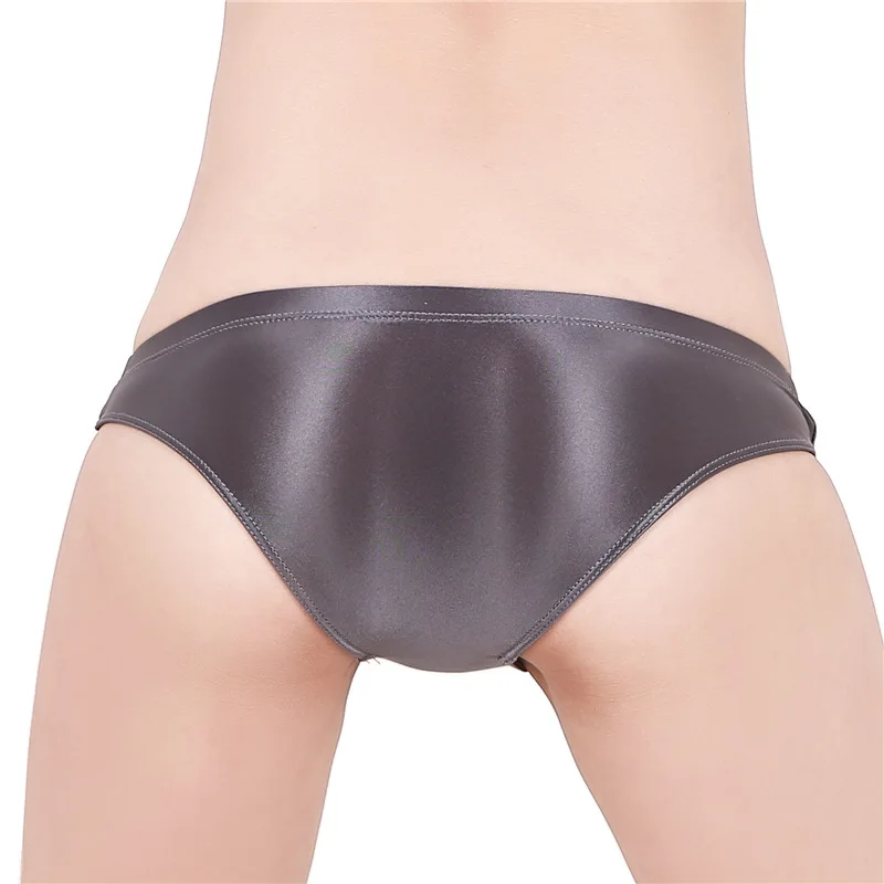 9 color style Smooth Shiny Sexy Unisexy Men and Women Hot Briefs Underwear One Piece Large Size Panties