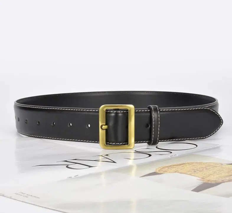 ผู้หญิงแฟชั่นวินเทจหนังแท้รัดตัวหญิง Cummerbund เสื้อเข็มขัดชุด Decration เข็มขัดกว้าง J329