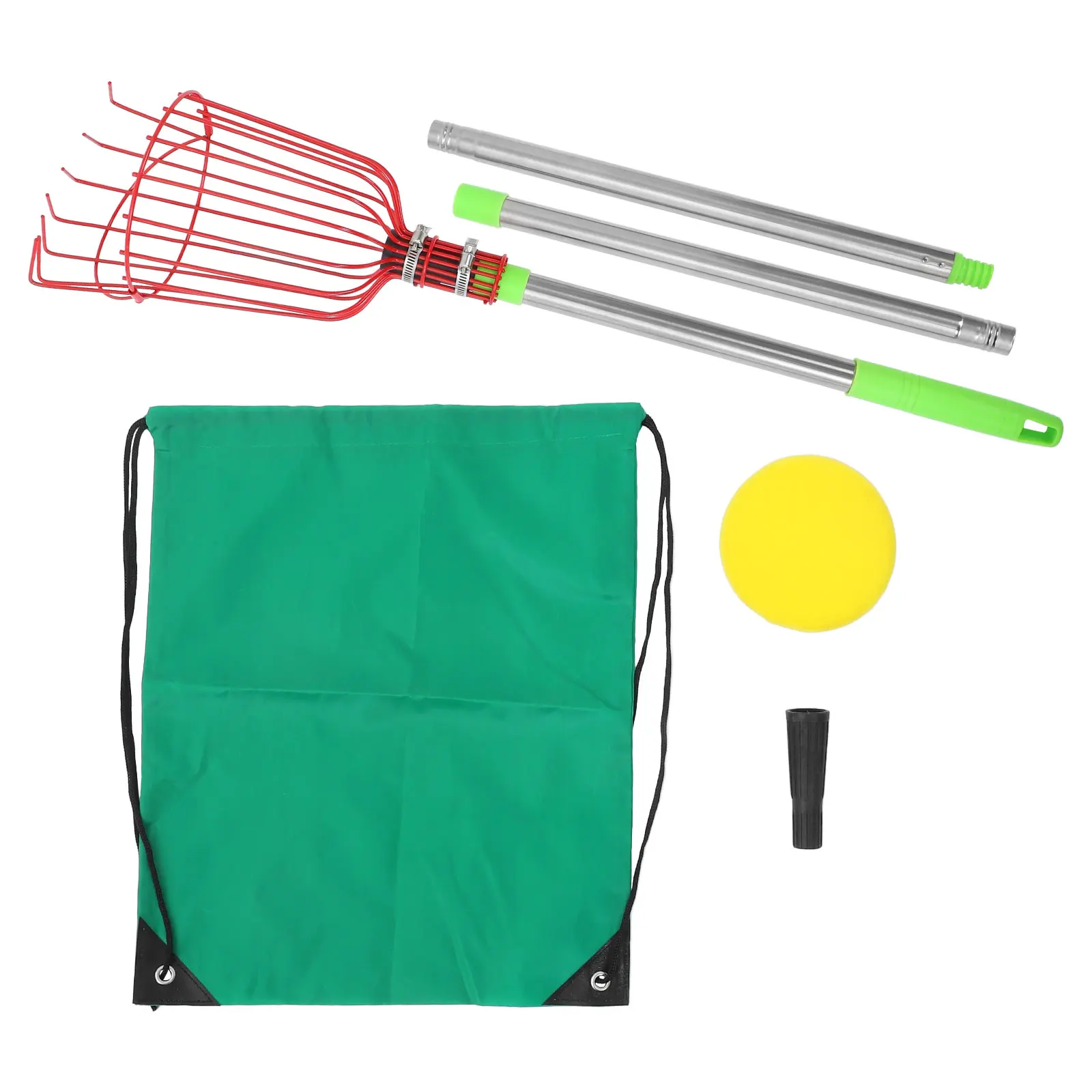 

Fruit Picker Telescopic Rod Extendable Harvesting Tool for Apples Plums Basket Cherry Mango Orange Acorn Gardening Accessories