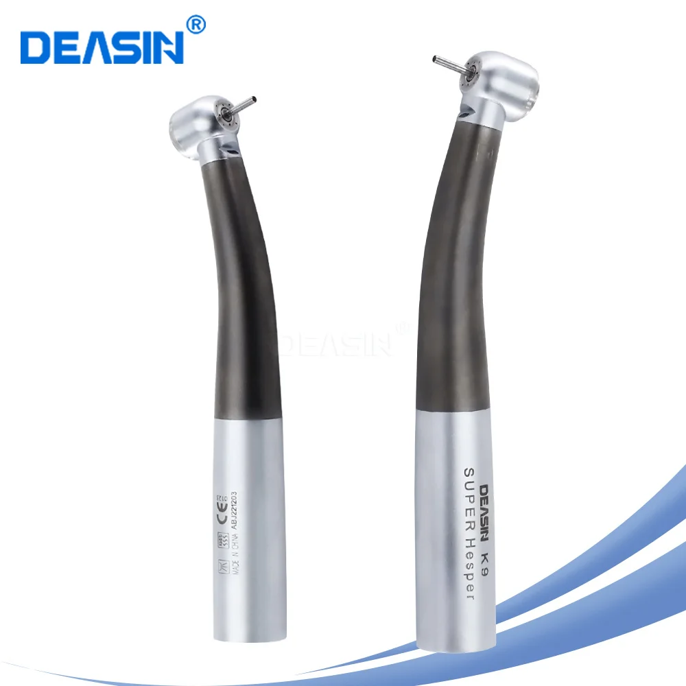 

NEW Titanium Dental Fiber optic High Speed Handpiece Air Turbine with Ceramic Bearing Torque push button head For K coupler