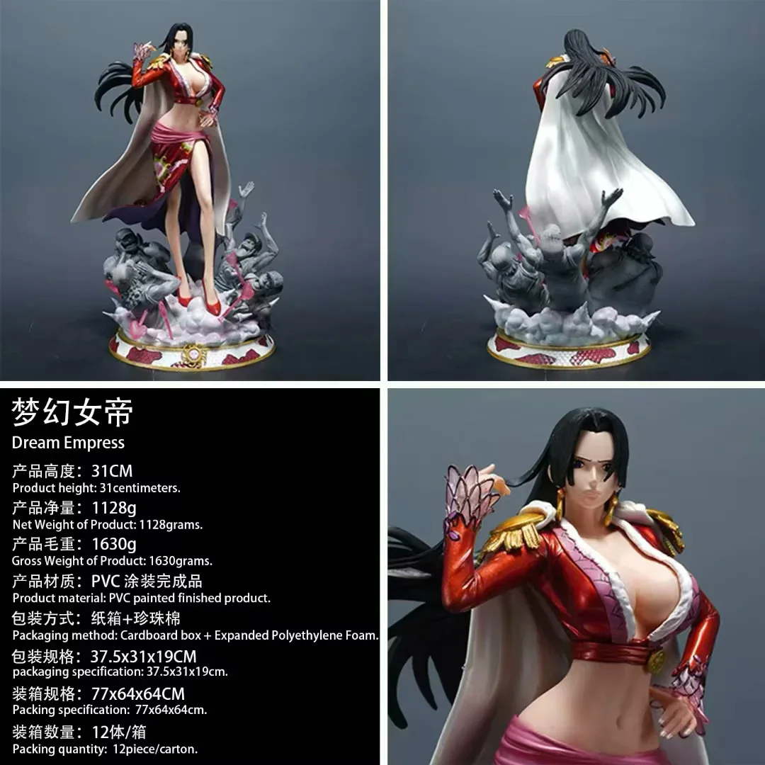 31 cm One Piece Anime Boa Hancock Action Figure Pvc Manga Figur Für Weibliche Sammler Resonanz Statue Modell Ornament Geschenk