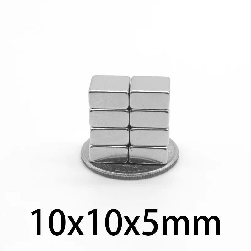 10x10x5 Small Block Magnets 10*10*5 For Home Refrigerators, Offices DIY 10mm X 10mm X 5mm  Strong Powerful Magnet 10x10x5mm