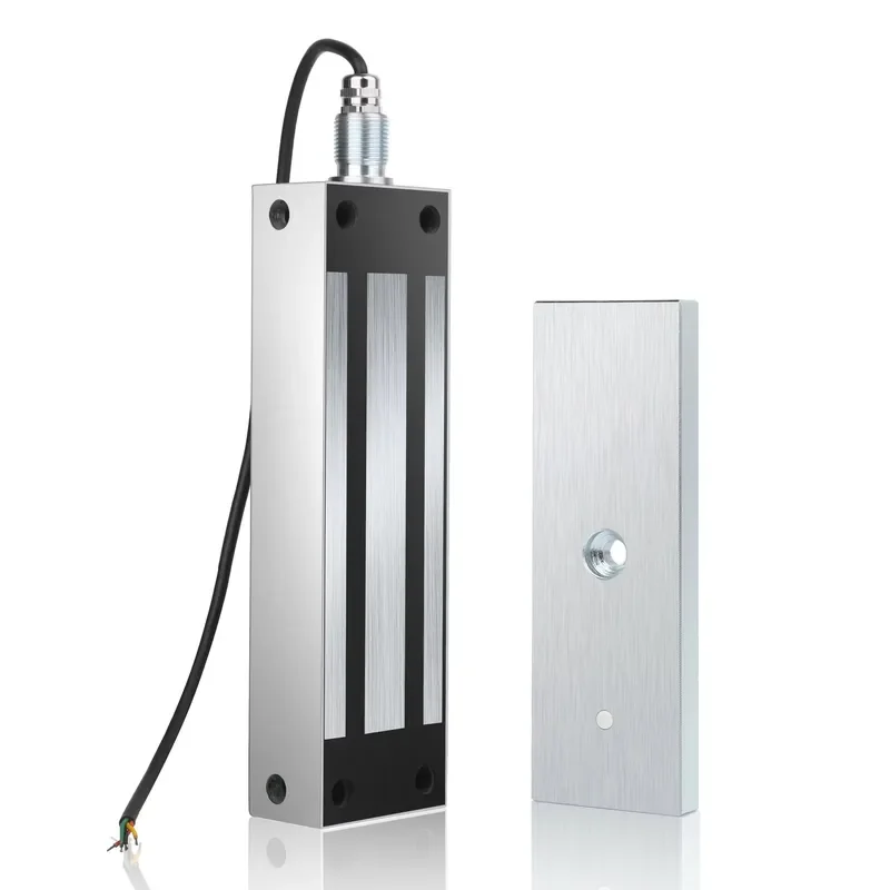 Heavy duty 500kg stainless steel waterproof magnetic lock for access control of security wooden doors, metal doors, and glass