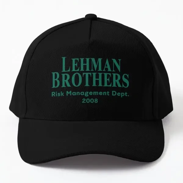 Lehman Brothers Risk Management Departme  Baseball Cap Hat Snapback Spring  Casquette Solid Color Outdoor Sun Sport Hip Hop