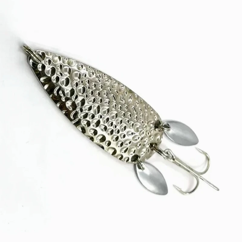 

1pcs Fishing Lure Metal Spoon Spinnerbait Double Rotating Hard Artificial Baits 25g Sequin Rotate Lure for Pike Bass Trout