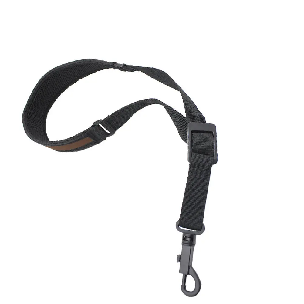 1 stuks saxofoon rugband verstelbare comfortabele schouderriem lamsvacht nekkussen ergonomisch ontwerp stressverminderende saxofoon