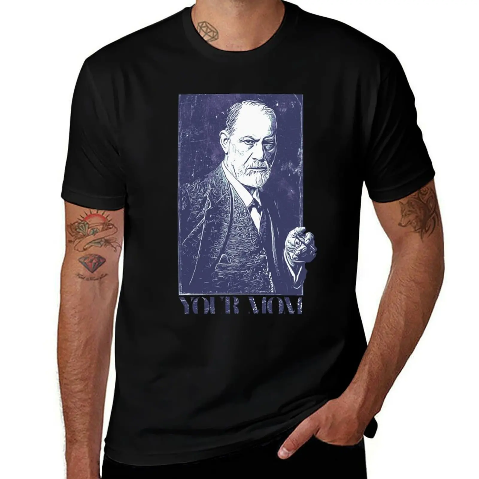 Sigmund Freud - Your Mom T-Shirt Mechanic Work Tee Shirt T-Shirt