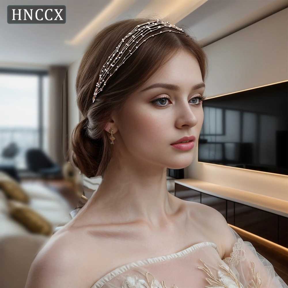 

YouLaPan Minimally Brides Weddings Woven Headbands For Handmade Minimalist Style Ladies' Banquet Party Hair Accessories HP28