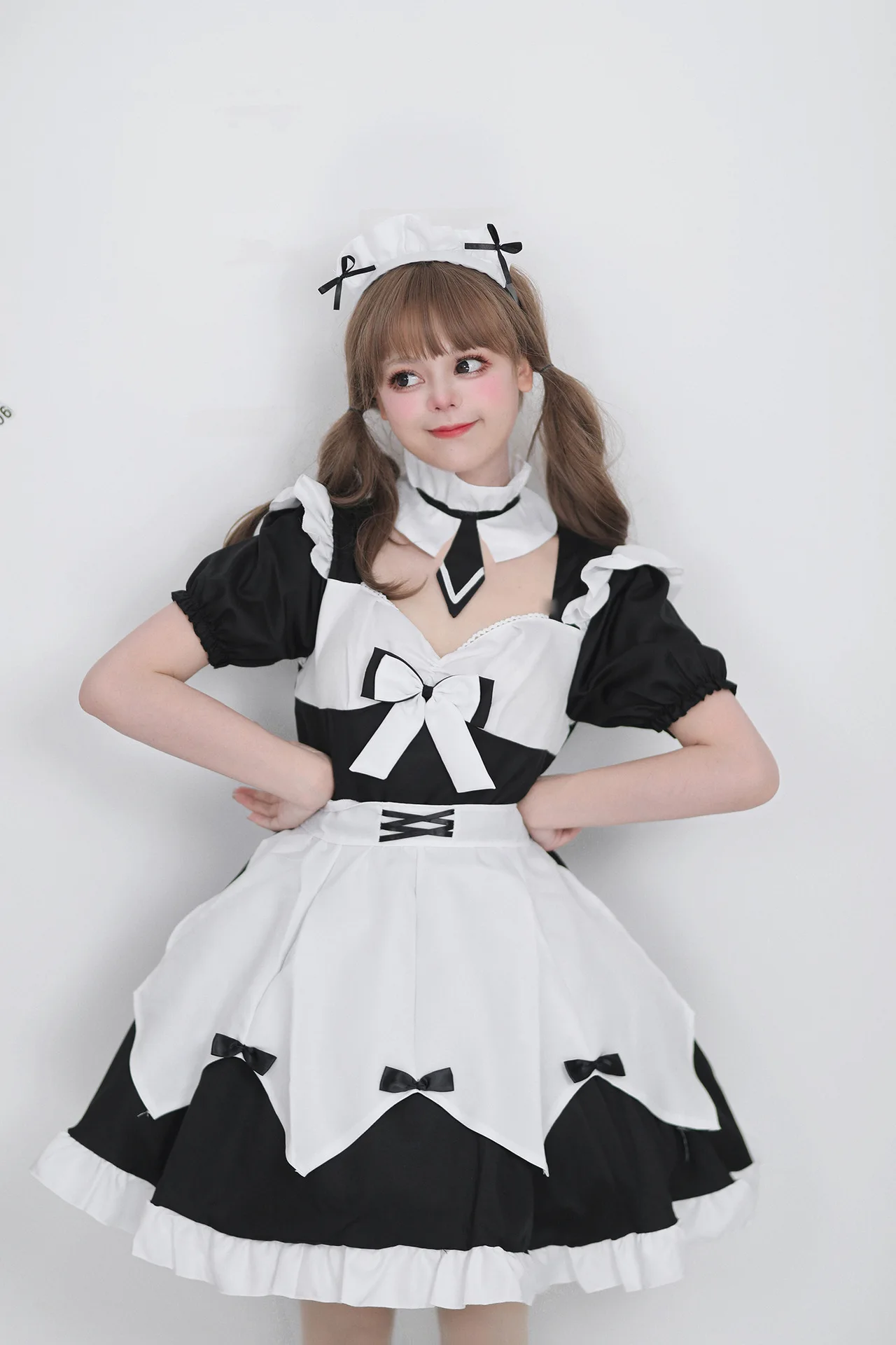 

Japanese soft girl Lolita maid costume Internet celebrity cross-dressing cosplay maid skirt women's clothing haikyuu love live