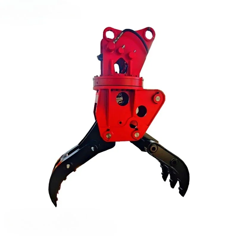 Factory Direct Price Excavator Attachment Rotating Wood Grapple Hydraulic Rock Grab For Sale