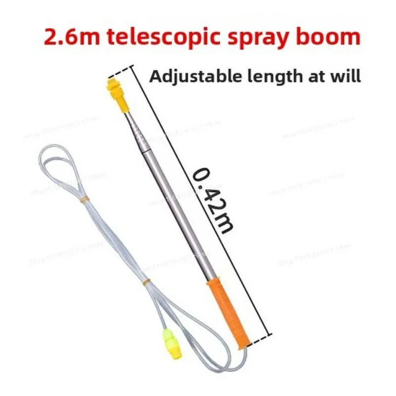 2.6m 3.6m 4.2m Telescopic Spraying Wand, Retractable Garden Watering Sprayer Rod for Irrigation