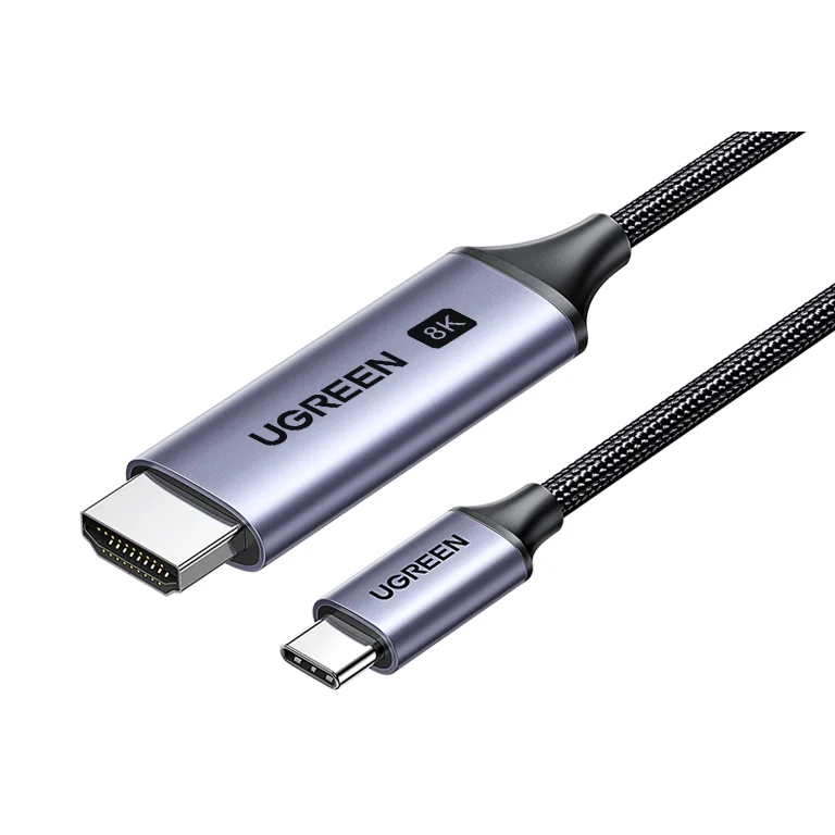 

UGREEN USB C to HD-MI 2.1 Cable 8K@60Hz 4K@240Hz 1.5M Type C to HD-MI Ultra High-Speed Cord HDR HDCP 2.3 Thunderbolt 4/3