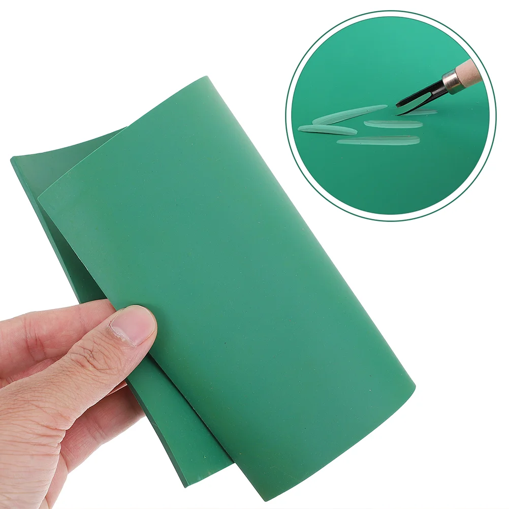 3 pezzi di foglio di gomma per incisione piastra da intaglio facile da usare tavole tappetino bifacciale tappetini da taglio in PVC per scrapbooking morbido