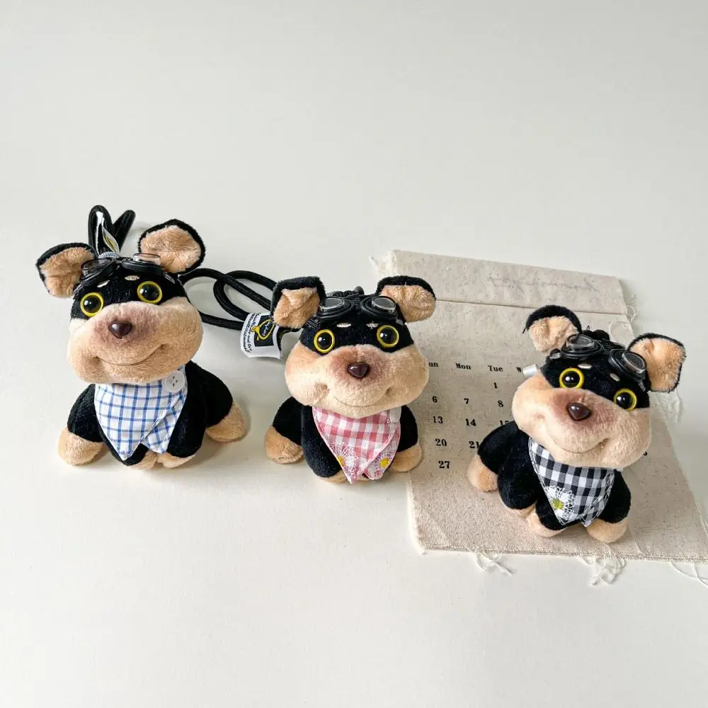 Brelok do kluczy Akcesoria Cartoon Bee Dog Doll Brelok do kluczy z kapeluszem Pluszowa pszczoła Puppy Bag Wisiorek Śliczny z fartuchem Bee Dog Brelok do kluczy Dziewczyna Prezent