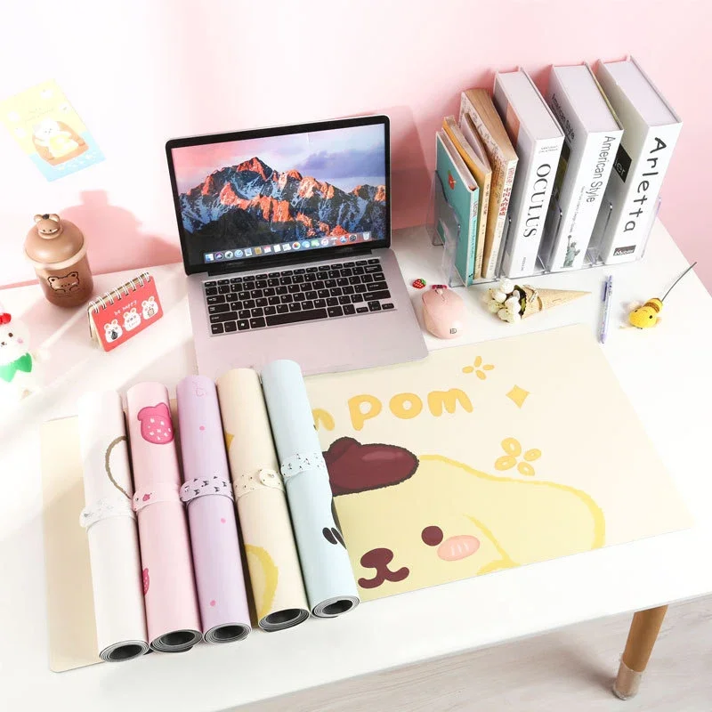 Sanrio Groot Bureau Mat Hello Kitty Melodie Kuromi Cinnamoroll Antislip Computer Muismat Game Pads Pc Accessorie Cadeau