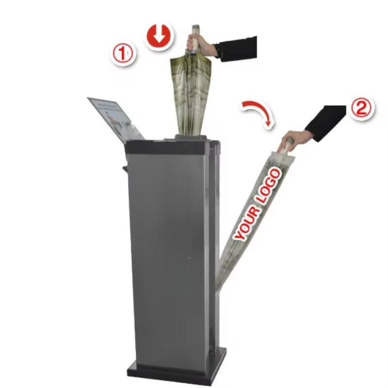 Convenient Automatic Wet Umbrella Wrapping Machine Handy Umbrella Bag Wrapper