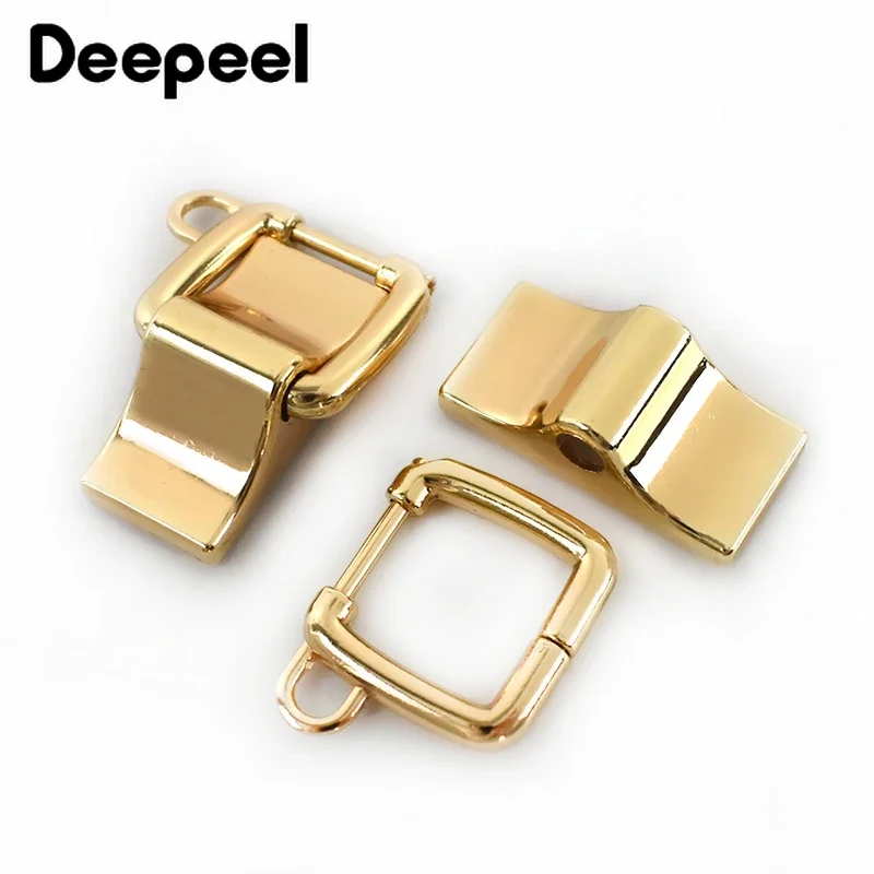 1/2Pcs Fashion Natural Plastic Bamboo Bag Handle with Metal Buckles Handles Purse Frame Kiss Clasp DIY Bags Sewing  Accessories