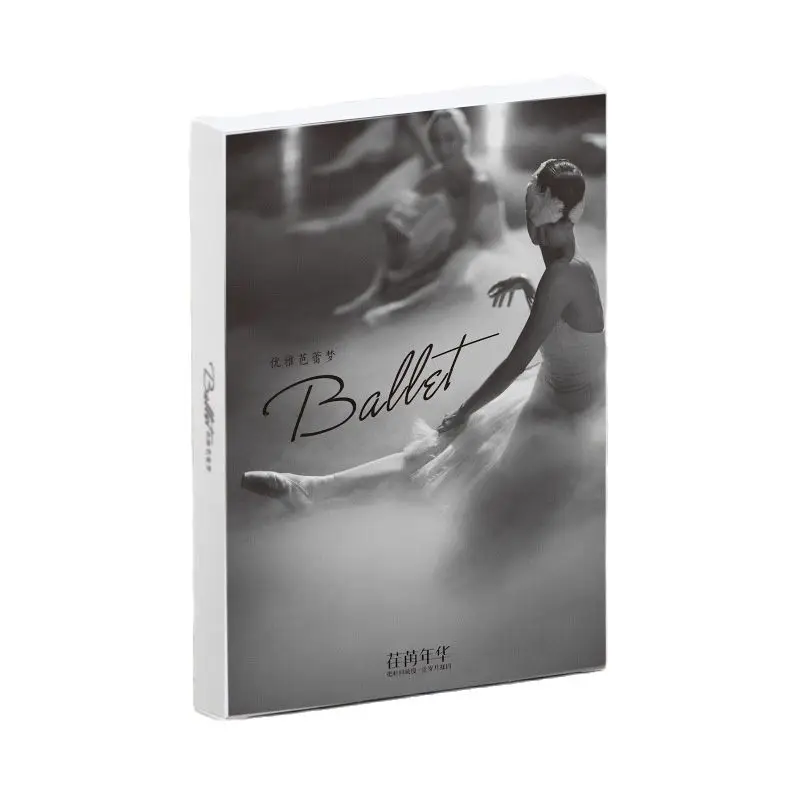 

30 Sheets/Set Beautiful Ballet Girl Postcard Retro Black and White Greeting Card Message Cards Christmas and New Year Gifts