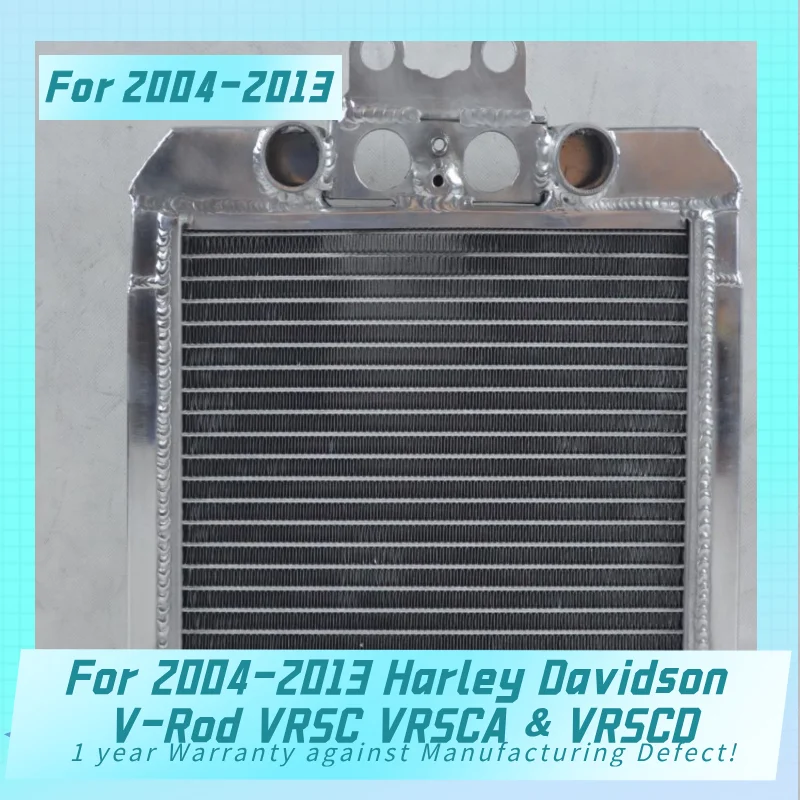 NewAluminum Radiator For 2004-2013 Harley Davidson V-Rod VRSC VRSCA & VRSCD Cooler Cooling Coolant 2004 2005 2006 2007 2008 2009