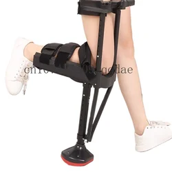 Support-Free Walking Aids Knee Walker Single-Leg Telescoping Assisted Walking Stick Hands Free Crutch Leg Knee Mobility Support