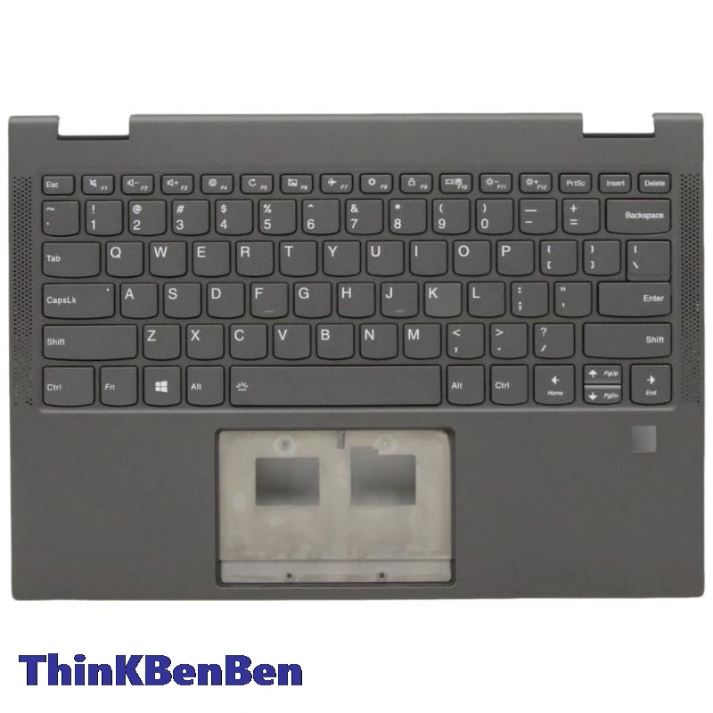 

US English Keyboard Black Upper Case Palmrest Shell Cover For Lenovo Ideapad Yoga C630 13 13Q50 Laptop 5CB0S15941