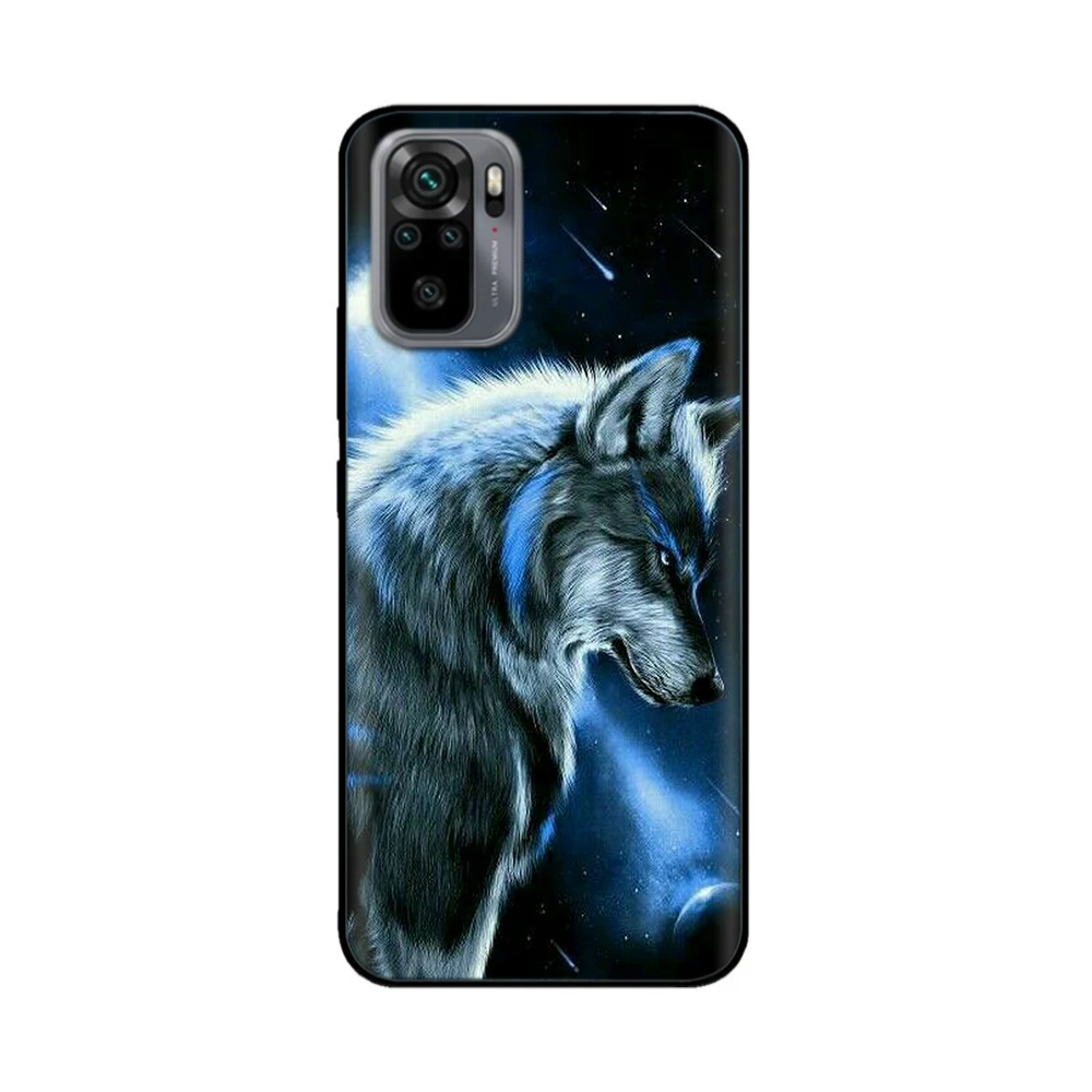 For Xiaomi Poco M5s Phone Case Cover Wolf Black Silicone Soft Back Cover Case For Xiaomi Poco M5s Case PocoM5s M 5s Coque Funda