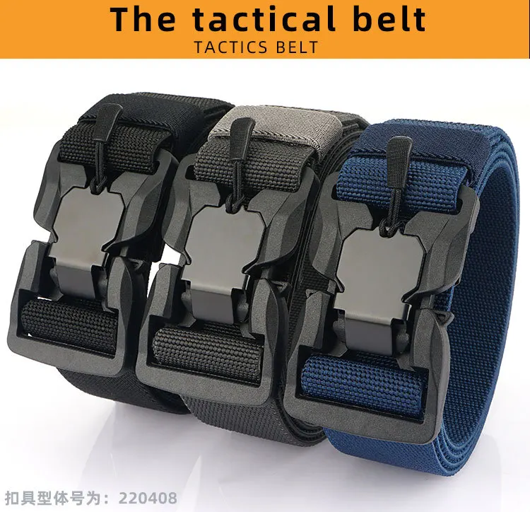 MEDYLA Tactical Belt Quick Release Buckle Elastic Belt Casual Nylon Tool Training Belt Men's Belt MN057